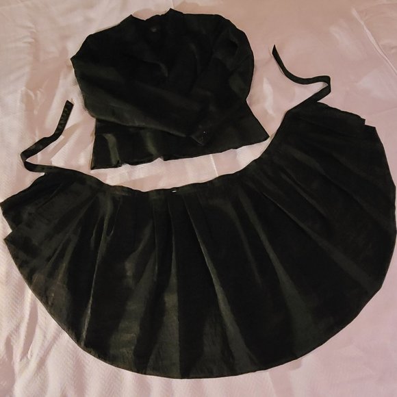 Simon Chang Vintage 90s Tuxedo-Style Jacket, Convertible, Black - Picture 4 of 9